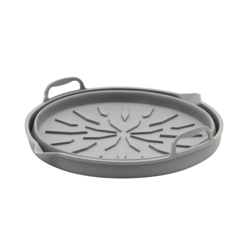 Wkład silikonowy do frytkownicy beztłuszczowej AIR FRYER okrągły szary składany BRUNBESTE BB-3755