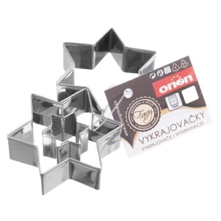 Wykrawacz do ciastek stalowy gwiazda 6,3 cm 2 szt. ORION 121145