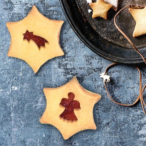 Wykrawacz do ciastek stalowy gwiazdka gwiazda betlejemska 5,5 cm ORION 127473