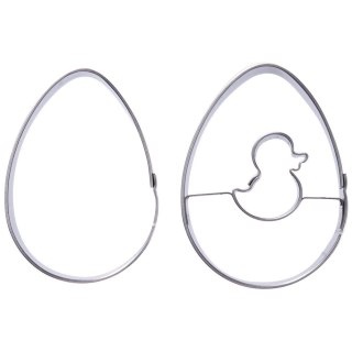 Wykrawacz do ciastek stalowy jajko 5,5 cm 2 szt. ORION 121165