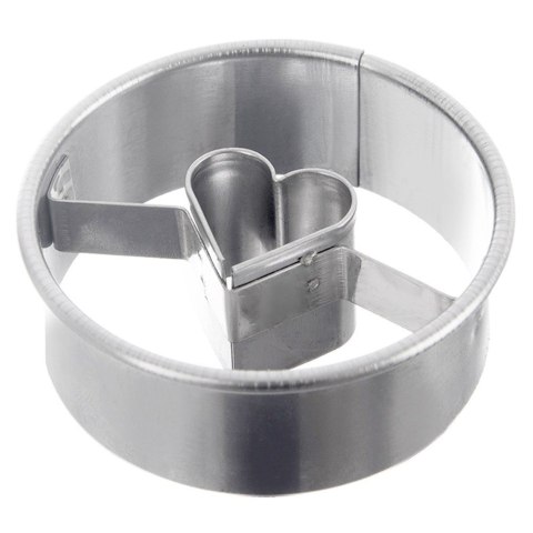 Wykrawacz do ciastek stalowy koło serce 4,5 cm ORION 127480