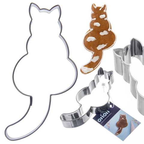 Wykrawacz do ciastek stalowy kot 8,5 cm ORION 127478