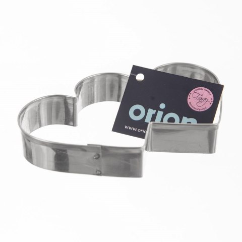 Wykrawacz do ciastek stalowy podwójne serce 9 cm ORION 127429