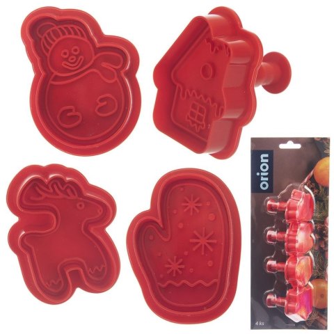 Wykrawacze do ciastek Boże Narodzenie 4 szt. ORION 127457