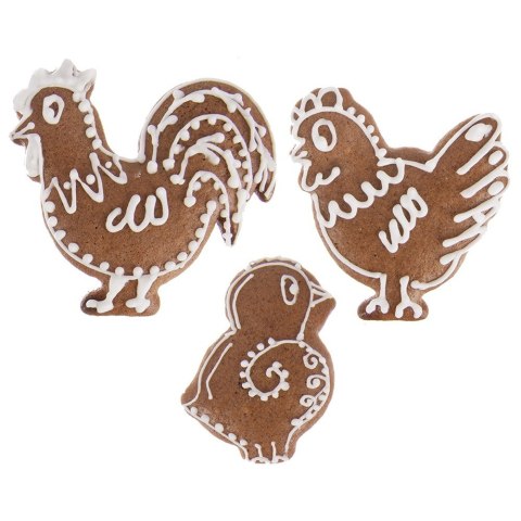 Wykrawacze do ciastek kogut kura pisklę 3 szt. ORION 132606