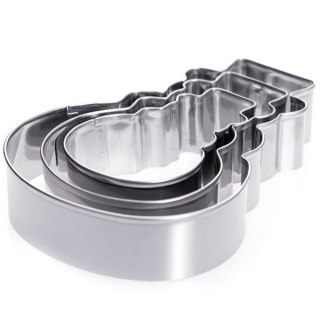 Wykrawacze do ciastek stalowe bałwan 13 cm 3 szt. LA CUCINA 121111-B