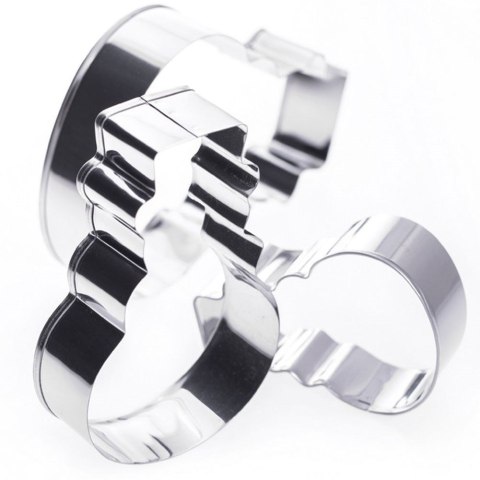 Wykrawacze do ciastek stalowe bałwan 13 cm 3 szt. LA CUCINA 121111-B