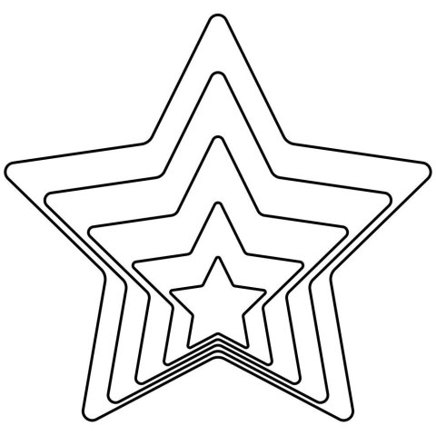 Wykrawacze do ciastek stalowe gwiazda 7,5 cm 5 szt. ORION 124979