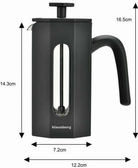 ZAPARZACZ DO KAWY/HERBATY 0,35L FRENCH PRESS KLAUSBERG KB-7676