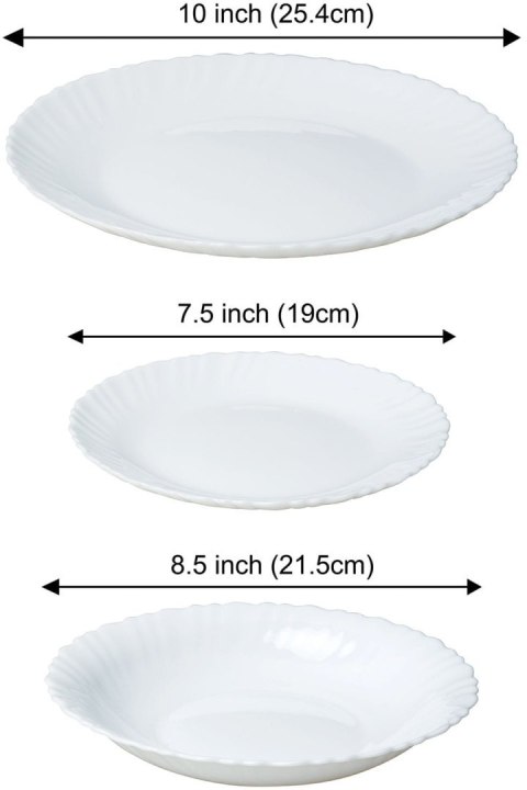 ZASTAWA STOŁOWA SERWIS KOMPLET TALERZY 18 ELE. NA 6 OSÓB KINGHOFF KH-1875