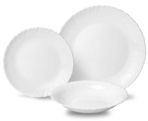 ZASTAWA STOŁOWA SERWIS KOMPLET TALERZY 18 ELE. NA 6 OSÓB KINGHOFF KH-1875