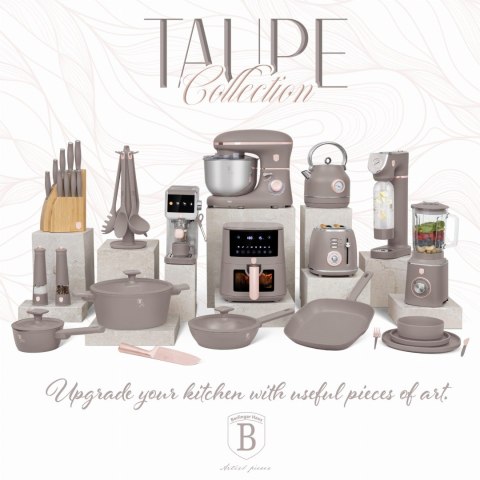 ZASTAWA STOŁOWA SERWIS KOMPLET TALERZY NACZYŃ 18 ELE DLA 6 OSÓB BERLINGER HAUS TAUPE BH-10006