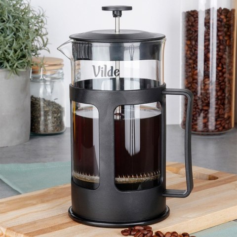 Zaparzacz szklany do herbaty kawy FRENCH PRESS tłokowy 1L VILDE 259672