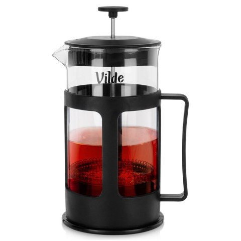 Zaparzacz szklany do herbaty kawy FRENCH PRESS tłokowy 1L VILDE 259672