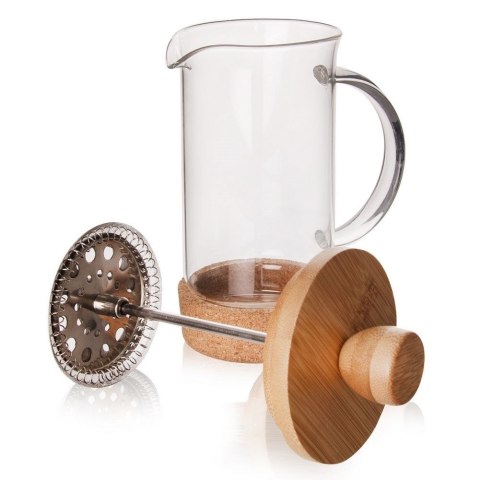Zaparzacz szklany do herbaty kawy FRENCH PRESS tłokowy 400 ml ORION 152598