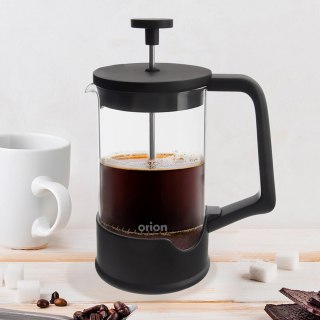Zaparzacz szklany do herbaty kawy FRENCH PRESS tłokowy BLACK 400 ml ORION 156026