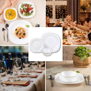 Zastawa stołowa Serwis Komplet talerzy 18 ele. na 6 osób KINGHOFF KH-1923