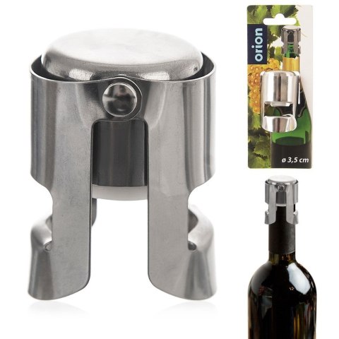 Zatyczka korek do wina stalowa metalowa do butelek butelki 4cm ORION 144528