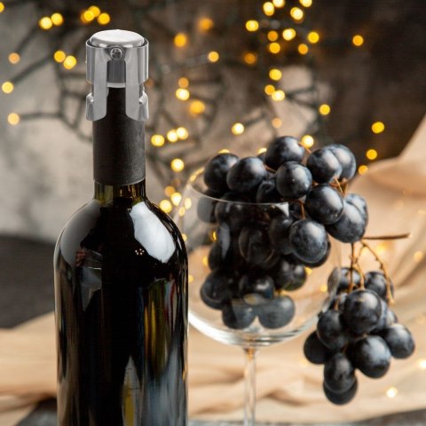 Zatyczka korek do wina stalowa metalowa do butelek butelki 4cm ORION 144528