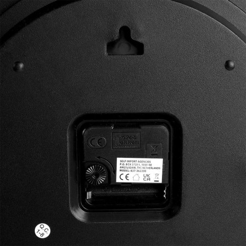 Zegar ścienny na ścianę biały z termometrem higrometrem 30cm VILDE 569614