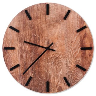 Zegar ścienny na ścianę brązowy 40cm VILDE 569889