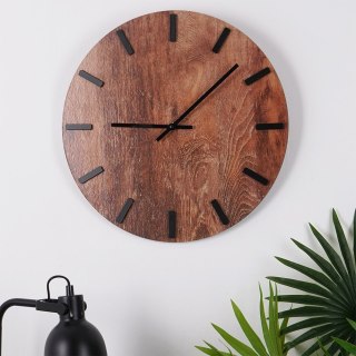 Zegar ścienny na ścianę brązowy 40cm VILDE 569889