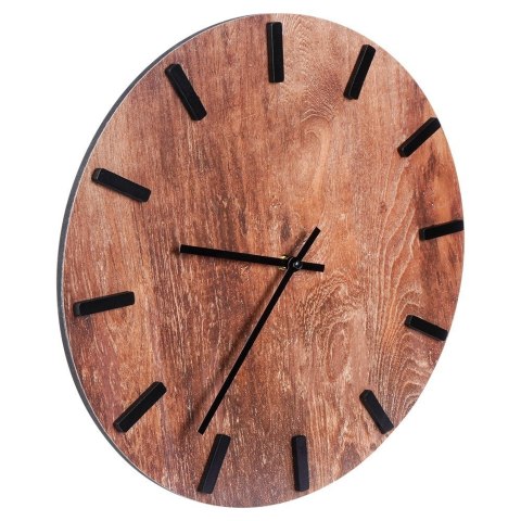Zegar ścienny na ścianę brązowy 40cm VILDE 569889