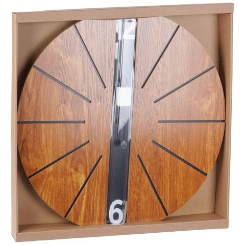 Zegar ścienny na ścianę brązowy 60cm VILDE 569891