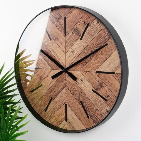 Zegar ścienny na ścianę czarny 50cm VILDE 568108