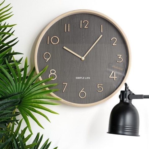 Zegar ścienny na ścianę szary 38cm VILDE 569968