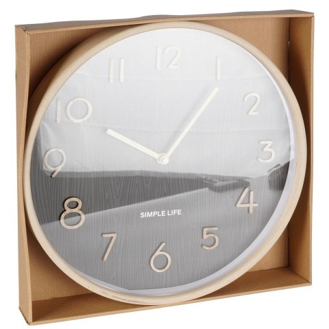 Zegar ścienny na ścianę szary 38cm VILDE 569968