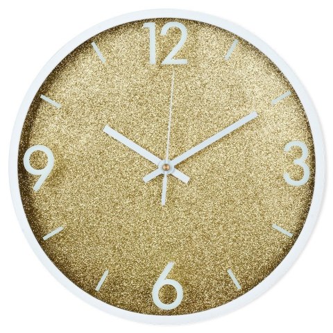 Zegar ścienny na ścianę złoty biały 29.5cm VILDE 568130