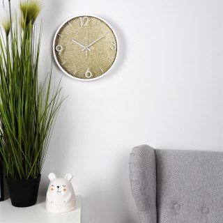 Zegar ścienny na ścianę złoty biały 29.5cm VILDE 568130