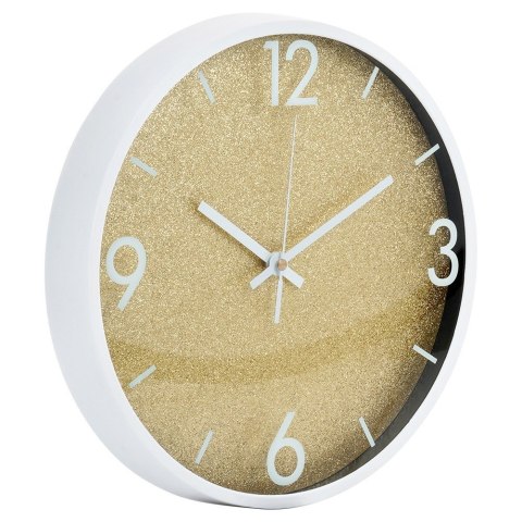 Zegar ścienny na ścianę złoty biały 29.5cm VILDE 568130