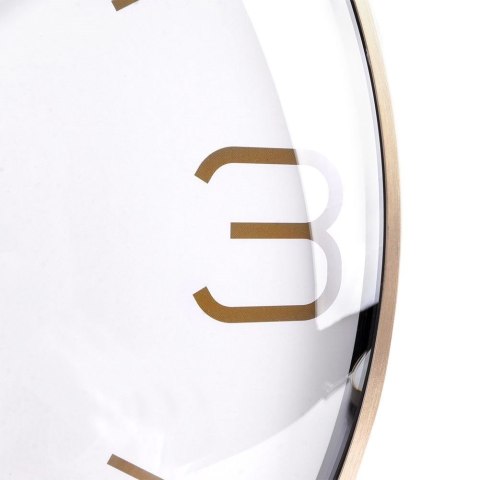 Zegar ścienny na ścianę złoty biały 30cm VILDE 569610-B