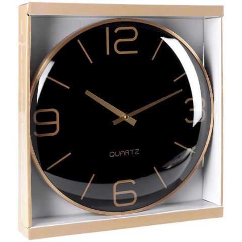 Zegar ścienny na ścianę złoty czarny 30cm VILDE 569610-C