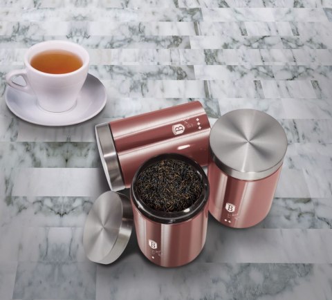 ZESTAW 3 POJEMNIKÓW KUCHENNYCH BERLINGER HAUS I-Rose BH-6270