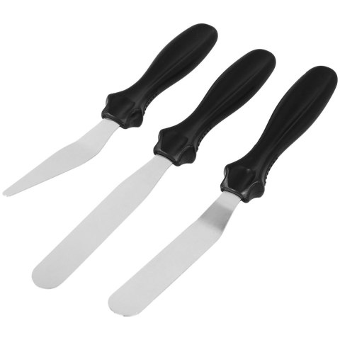 ZESTAW 3 SZPATUŁEK DO DEKORACJI WYROBÓW CUKIERNICZYCH BRUNBESTE BB-1693