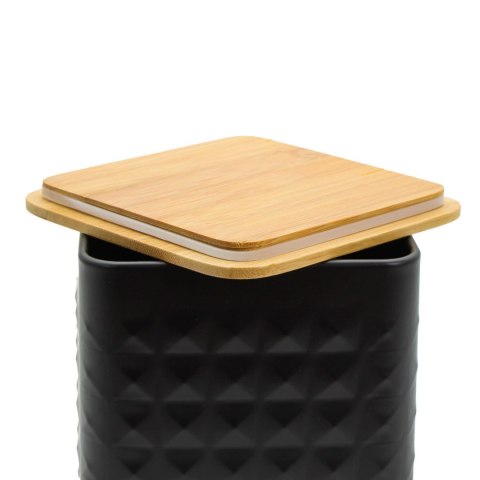 ZESTAW 4 POJEMNIKÓW KAWA HERBATA CUKIER SÓL BRUNBESTE BB-4261 (NAPISY PL)