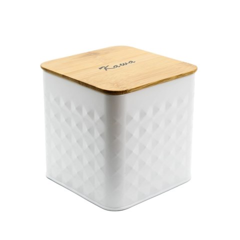 ZESTAW 4 POJEMNIKÓW KAWA HERBATA CUKIER SÓL BRUNBESTE BB-4262 (NAPISY PL)