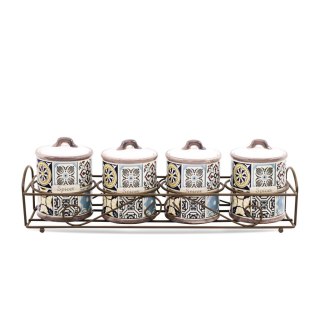 ZESTAW 4 POJEMNIKÓW NA PRZYPRAWY MAESTRO HOLIDAY IN PORTO MR-20005-04CS