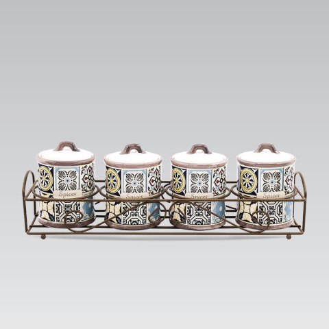 ZESTAW 4 POJEMNIKÓW NA PRZYPRAWY MAESTRO HOLIDAY IN PORTO MR-20005-04CS