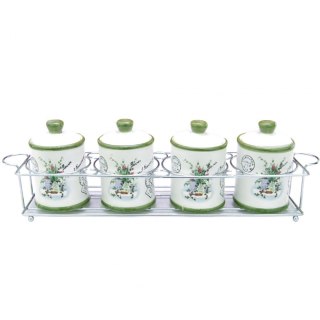 ZESTAW 4 POJEMNIKÓW NA PRZYPRAWY MAESTRO MR-20065-04CS