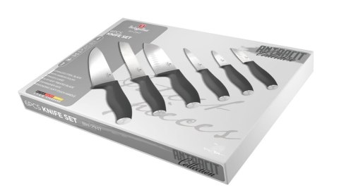 ZESTAW 6 NOŻY KUCHENNYCH BERLINGER HAUS ANTRACIT BH-2947
