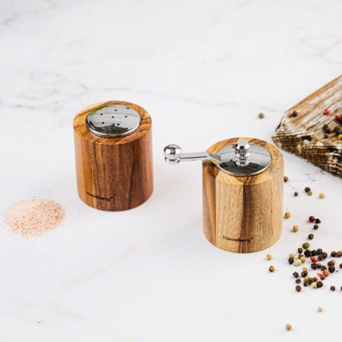 ZESTAW DO SOLI I PIEPRZU Z MŁYNKIEM I SOLNICZKĄ KLAUSBERG KB-7859