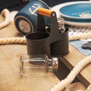 ZESTAW DO SOLI I PIEPRZU ZE STOJAKIEM 3-ELE SOLNICZKA + PIEPRZNICZKA ORION 153677