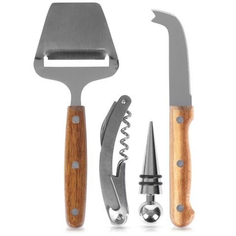 Zestaw akcesoriów akcesoria do wina i serów sera 4 elementy EXCELLENT HOUSEWARE 259358