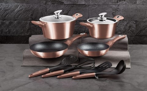 ZESTAW GARNKÓW 10 El. BERLINGER HAUS METALLIC ROSE GOLD BH-6142