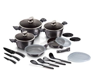 ZESTAW GARNKÓW 22 ELE. BERLINGER HAUS METALLIC CARBON PRO BH-7181