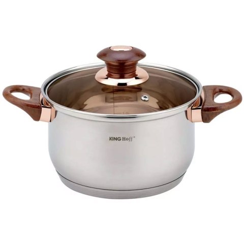 ZESTAW GARNKÓW STALOWYCH 12 EL. KINGHOFF KH-1768 ROSEGOLD